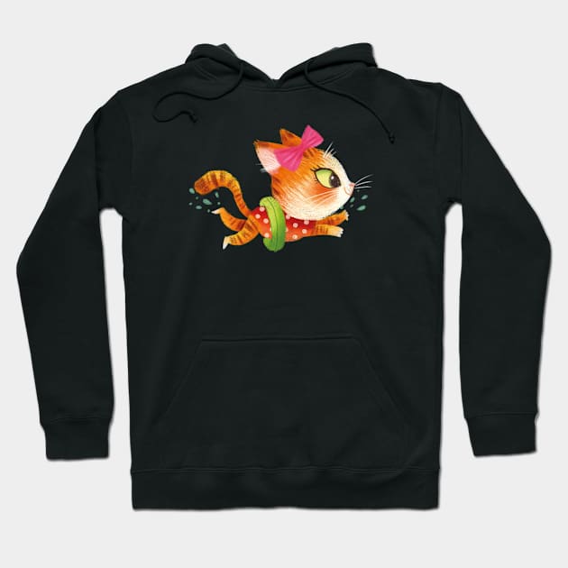 Swimming kitty Hoodie by Geeksarecool